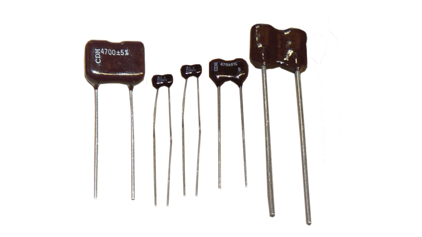 Cornell-Dubilier 680pF Mica Capacitor 1kV dc ±5% Tolerance, CDV19