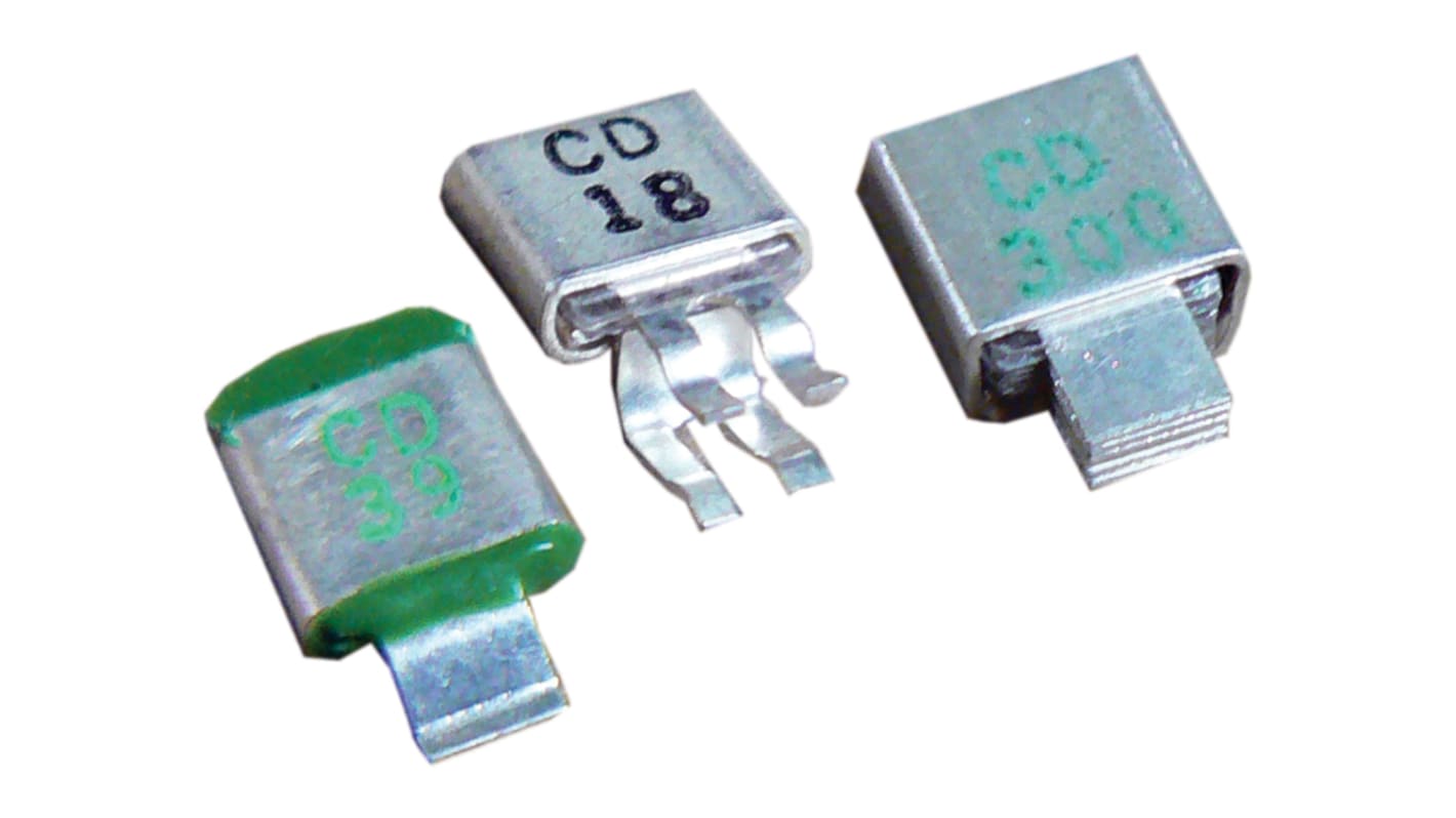 Cornell-Dubilier 51pF Mica Capacitor 300V dc ±5% Tolerance, CD5