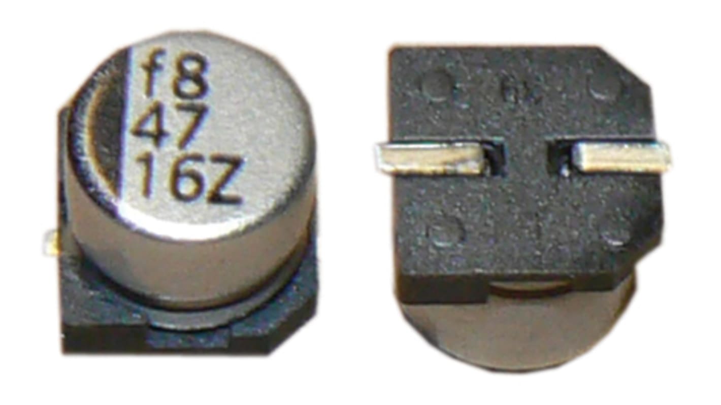 Cornell-Dubilier 1μF Electrolytic Capacitor 50V dc, Surface Mount - AVS105M50B12T-F