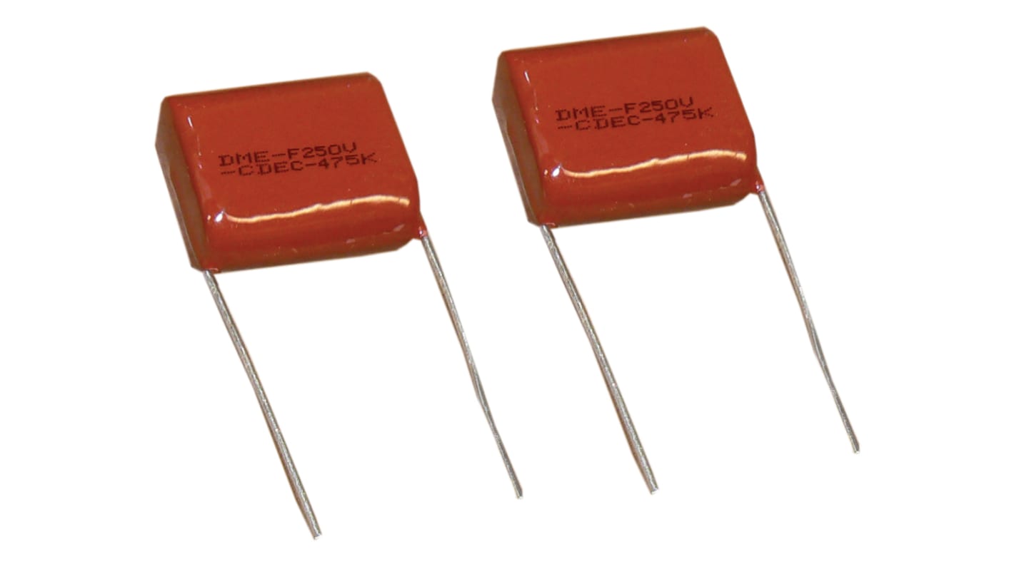 Cornell-Dubilier DME Polyester Film Capacitor, 400V dc, ±10%, 220nF