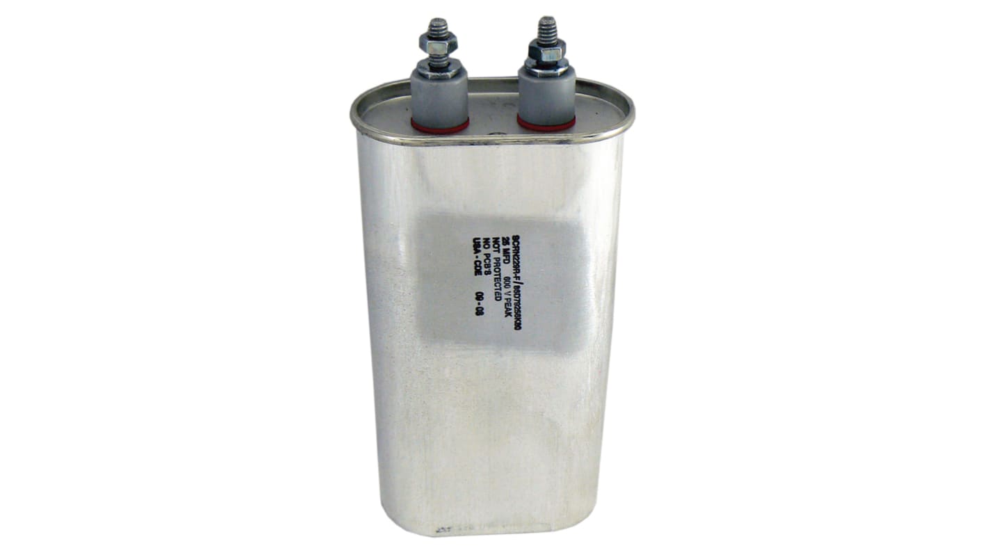 Cornell-Dubilier Paper Capacitor 1μF 2000V ±10% Tolerance, SCR, Screw Terminal-Stud +80°C