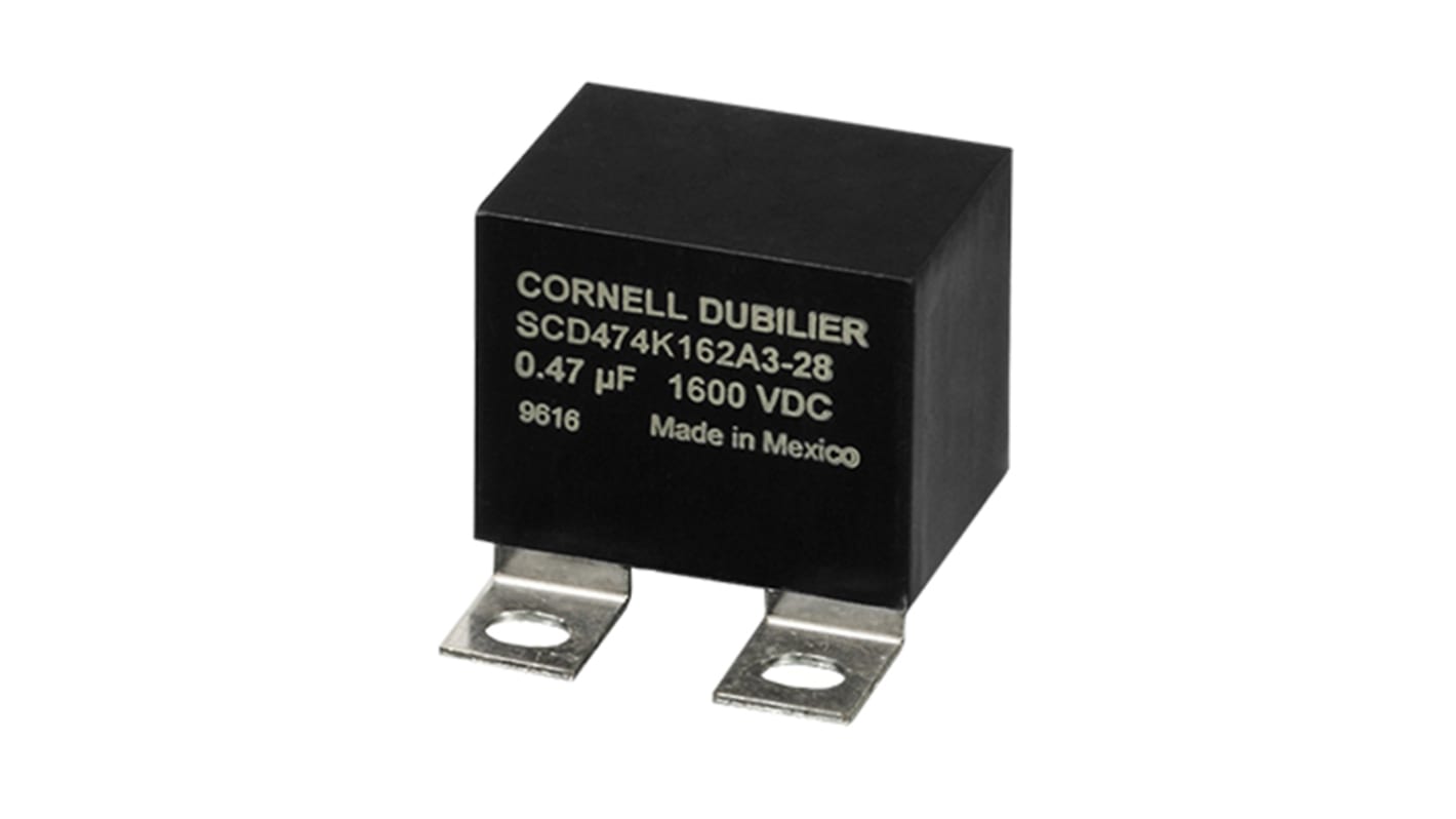 Cornell-Dubilier SCD Polypropylene Capacitor PP, 400 V ac, 600 V dc, ±10%, 4.7μF