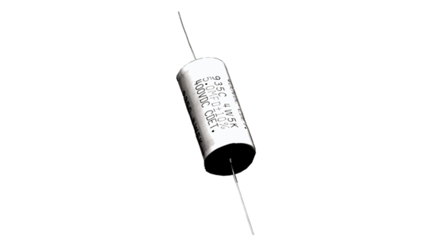 Cornell-Dubilier 935C Polypropylene Capacitor PP, 400V dc, ±10%, 10μF, Through Hole