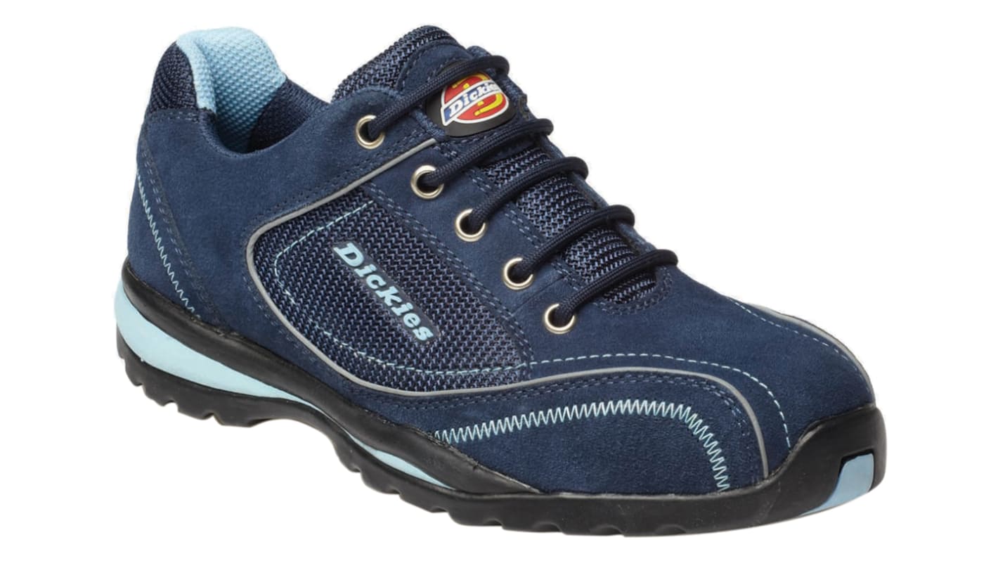 Dickies Damen Sicherheitshalbschuhe Blau, mit Zehen-Schutzkappe EN 20345 SB, Größe 37 / UK 4