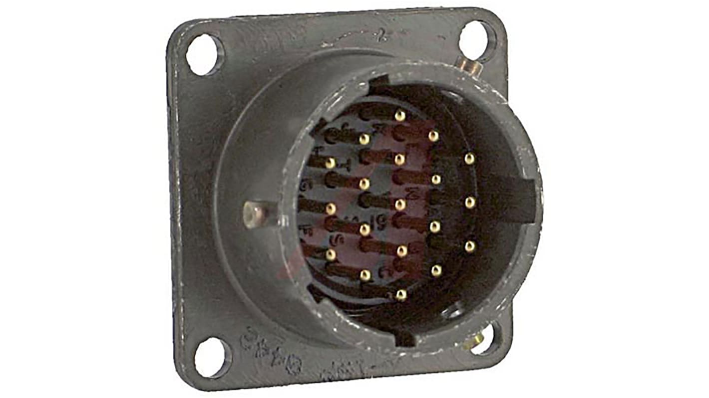 Pt02a 14 19p Amphenol Socapex Pt 19 Way Panel Mount Mil Spec Circular Connector Receptacle