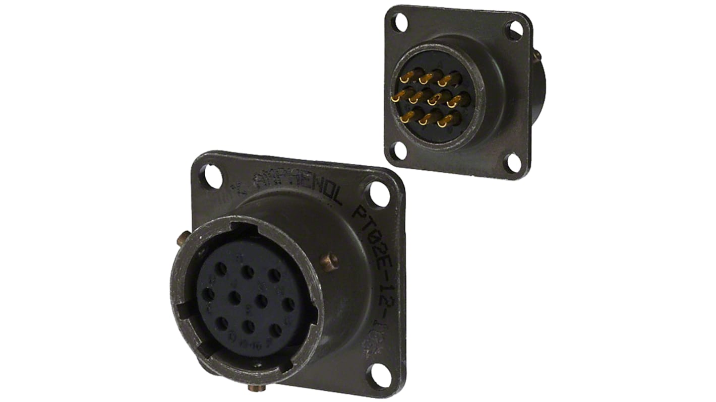PT02E1210S Amphenol Industrial, PT 10 Way Panel Mount MIL Spec