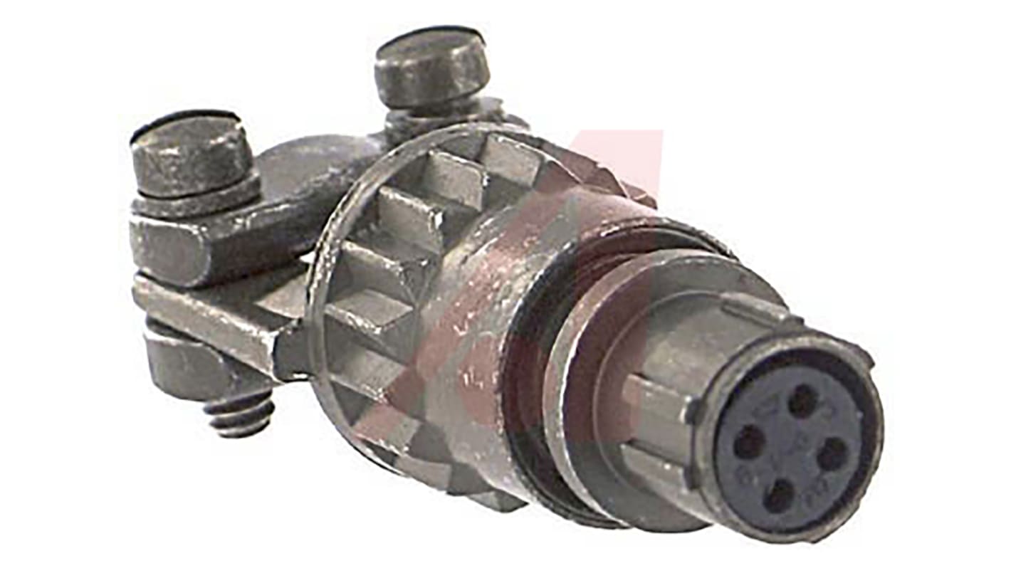 Conector circular MIL-DTL-26482 Amphenol Socapex Macho Recto serie PT de 4 vías hembra, tamaño 8, Montaje de Cable