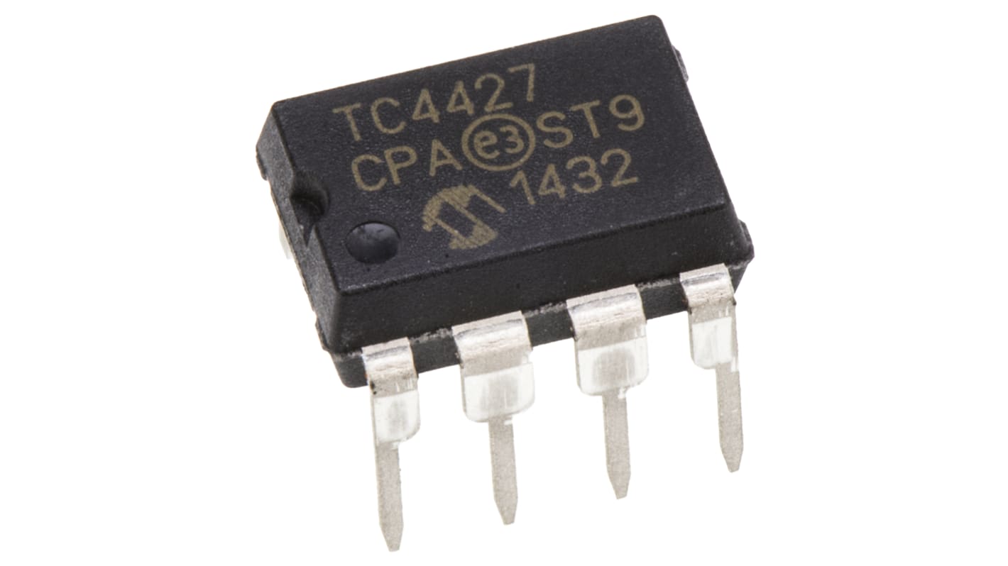 Microchip TC4427CPA, MOSFET 2, 1.5 A, 18V 8-Pin, PDIP