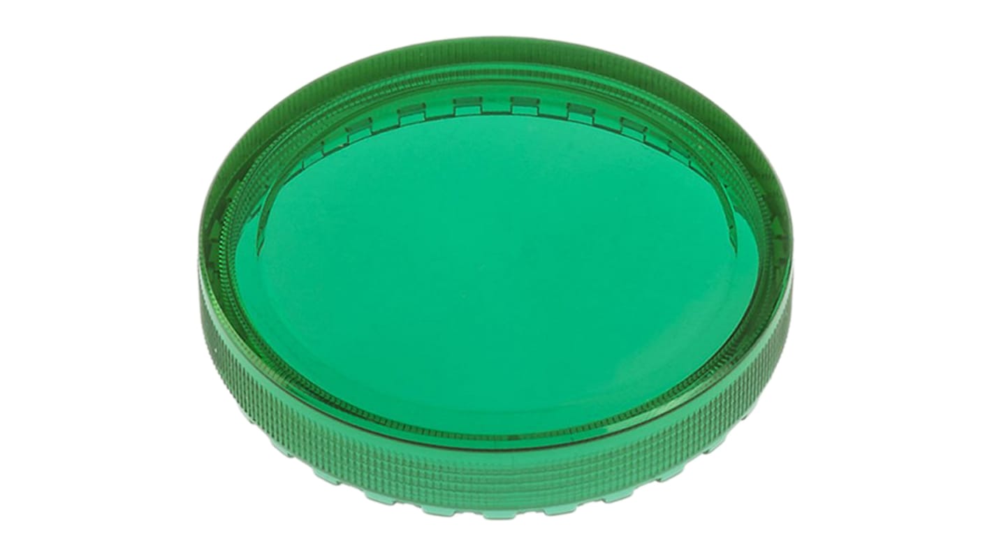 Lentille de bouton-poussoir Vert EAO de forme Rond et plat pour Bouton-poussoir série 04