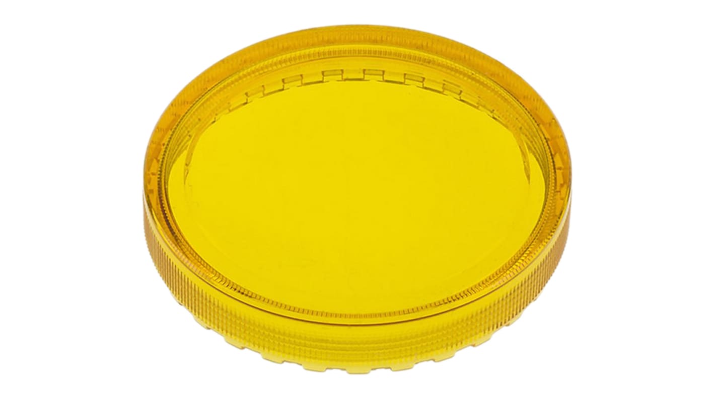 Lente indicatore pulsante Piatto rotondo EAO 704.602.4, colore Giallo, per uso con Pulsante serie 04