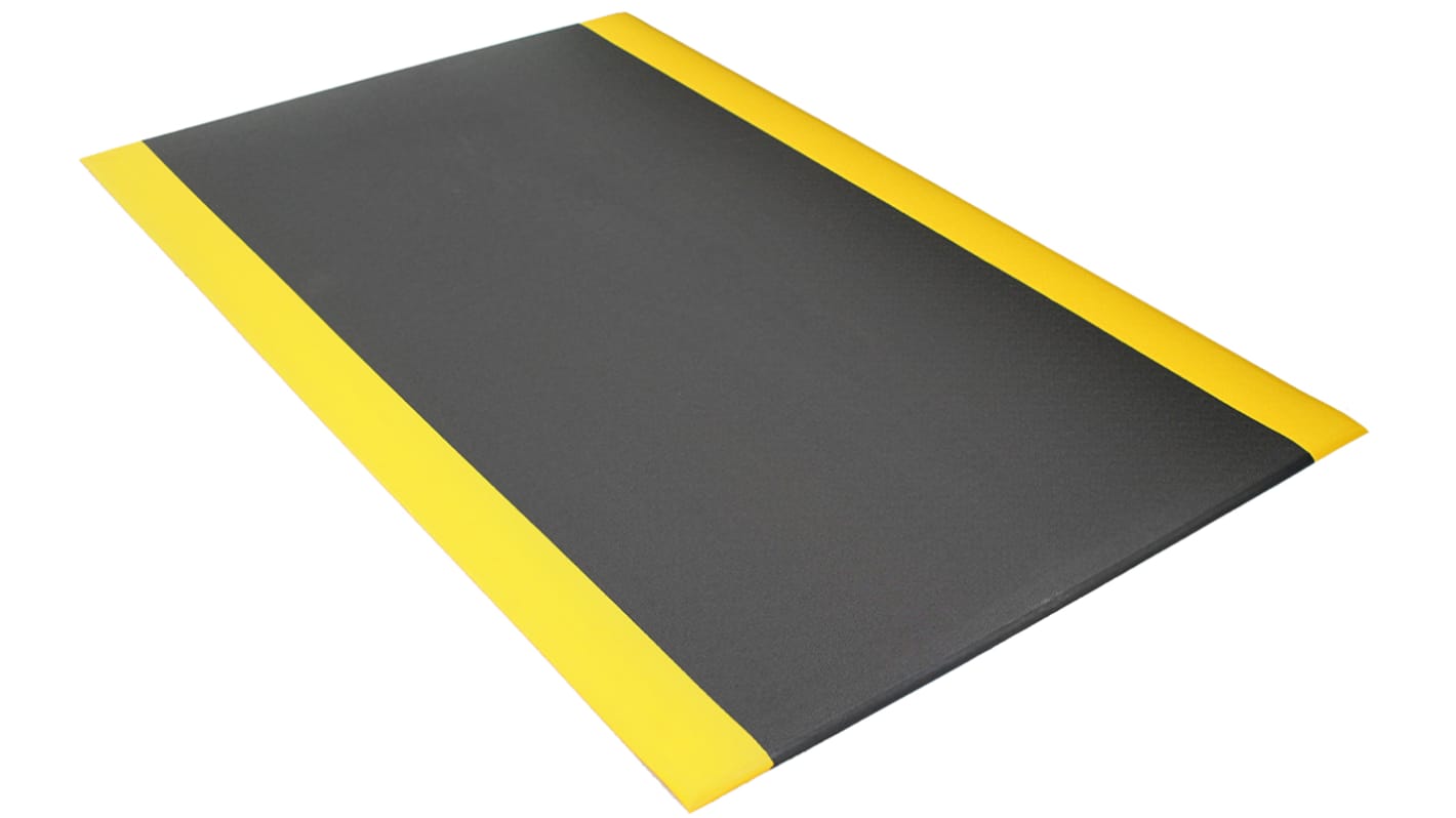 Tappeto antifatica Coba Europe in PVC espanso, 3m x 0.9m x 9.5mm, col. Nero, Antiscivolo