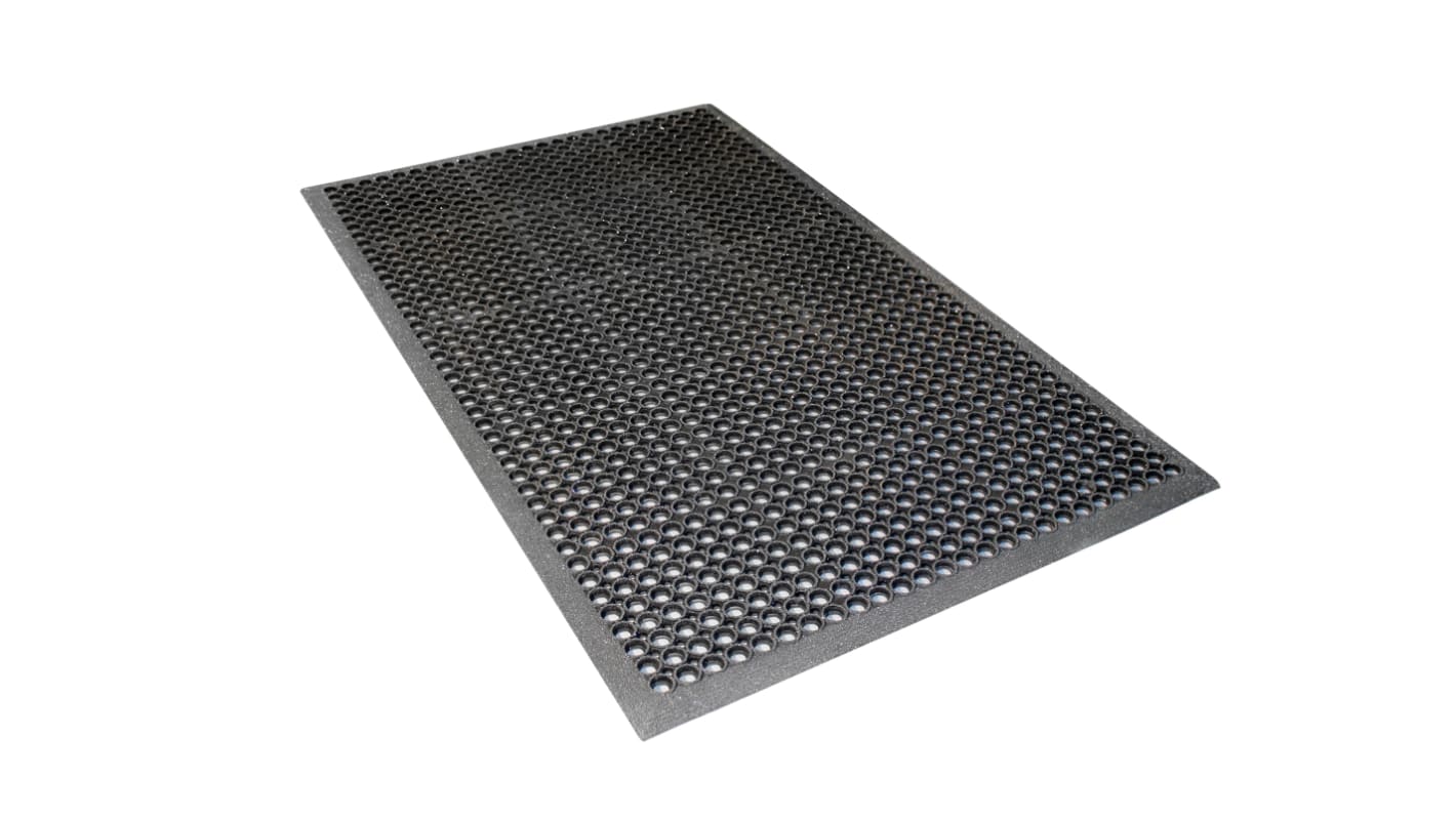 Tapis de passage Coba Europe High Duty Grit, 1.5m x 0.9m x 13mm en Caoutchouc nitrile anti-dérapant