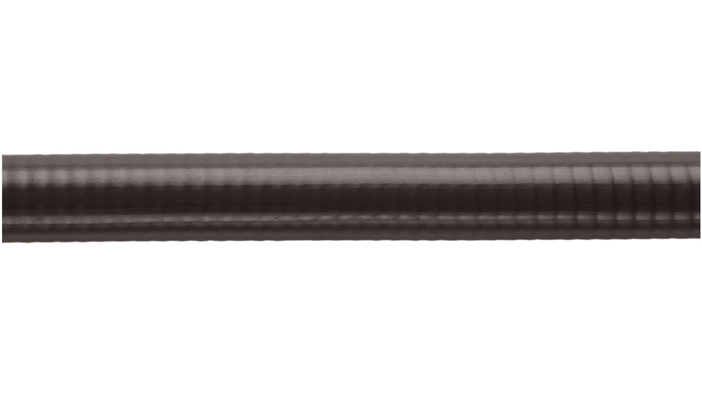 Flexicon Flexible, Liquid Tight Conduit, 32mm Nominal Diameter, Galvanised Steel, Black