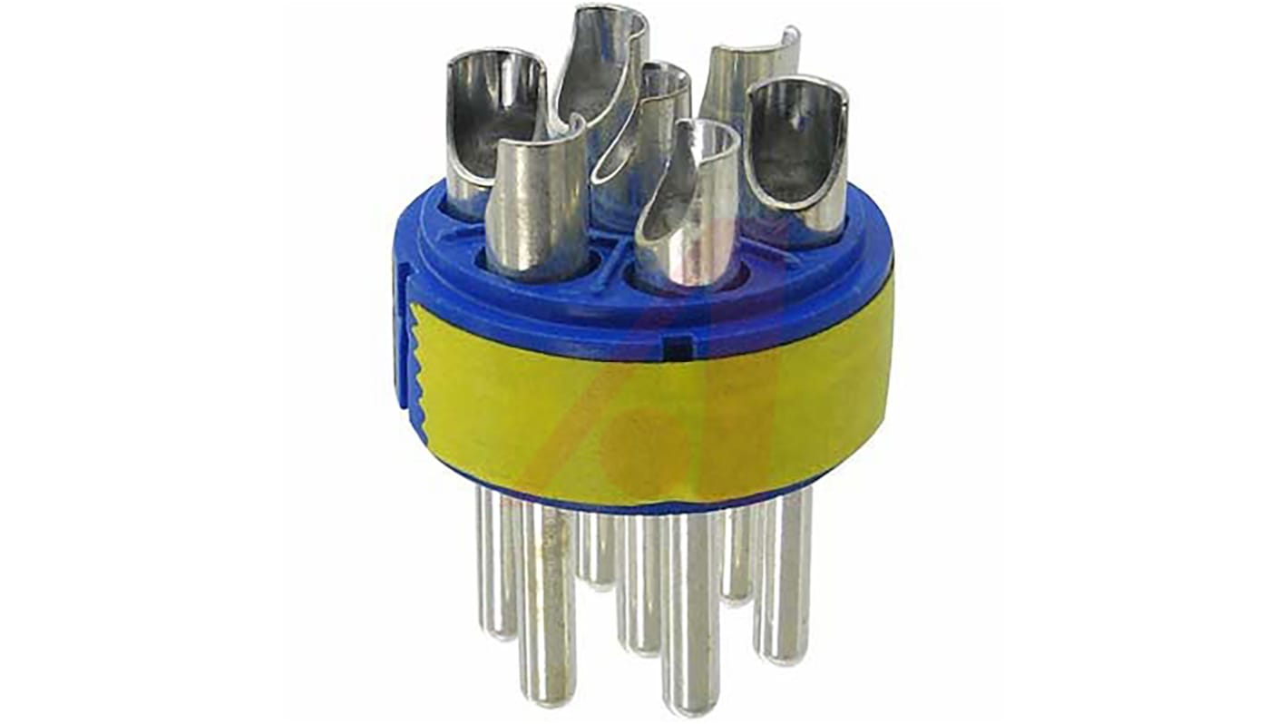 Amphenol Industrial Steckverbindereinsatz Stecker Größe 24 für Zylindrische Standard-Steckverbinder der Serie 97, Stift