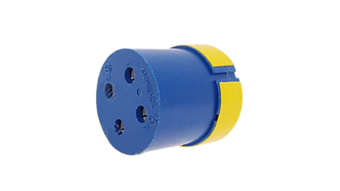 Female Connector Insert size 24 4 Way for use with 97 Series Standard Cylindrical Connectors