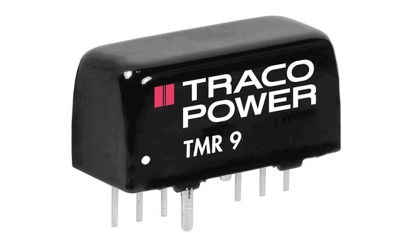 TRACOPOWER TMR 9 DC-DC Converter, ±5V dc/ ±800mA Output, 9 → 18 V dc Input, 9W, Through Hole, +85°C Max Temp