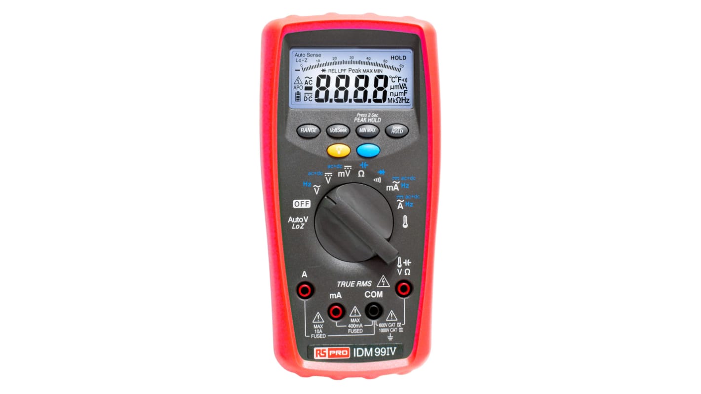 RS PRO IDM99IV Multimeter, 10A ac, 1000V ac