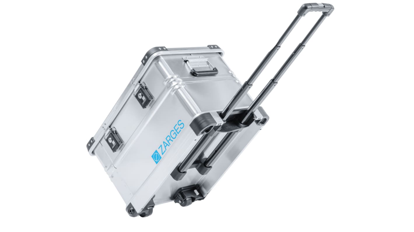Zarges K 424 XC Waterproof Metal Equipment case With Wheels, 600 x 400 x 385mm