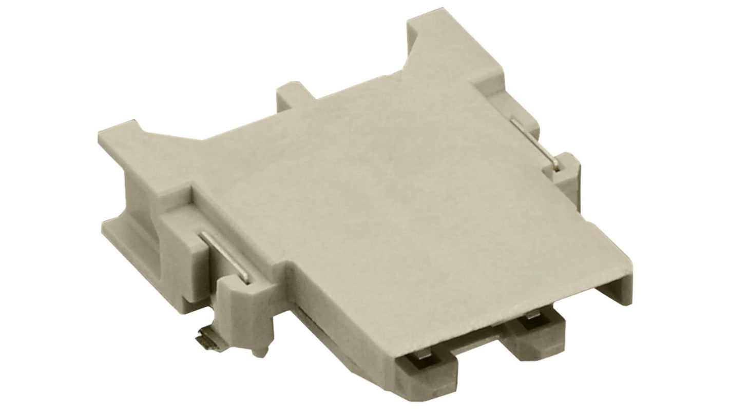 Hirose DF64 Series Right Angle Surface Mount PCB Header, 3 Contact(s), 4.5mm Pitch, 1 Row(s), Shrouded