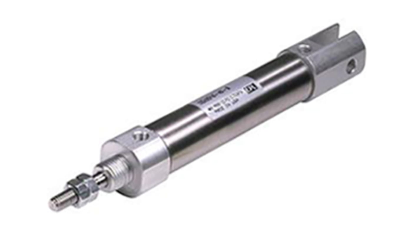 SMC Pneumatik ISO-Zylinder doppeltwirkend, Ø 10mm x 119mm, Hub 45mm, 0,7 MPa