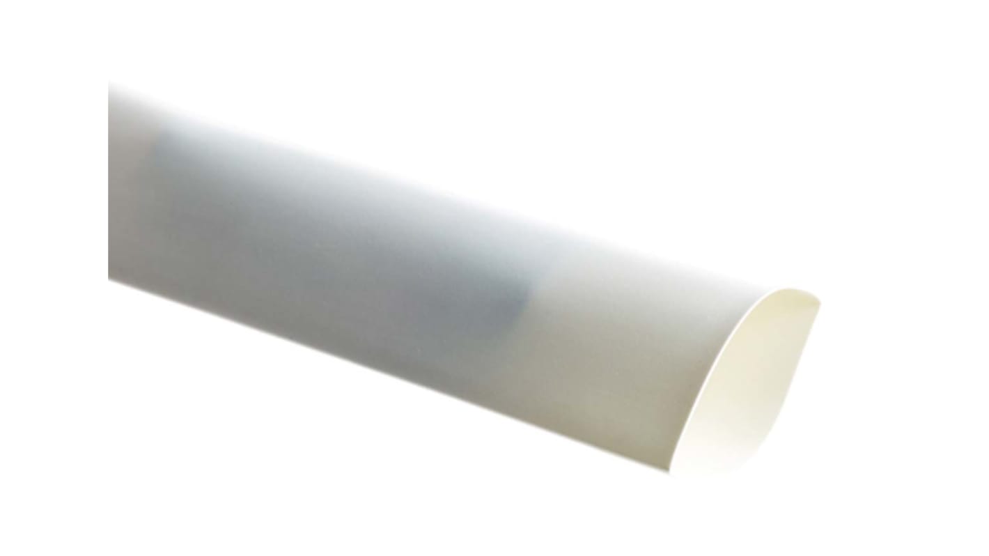 TE Connectivity Halogen Free Heat Shrink Tubing, White 19mm Sleeve Dia. x 60m Length 2:1 Ratio, CGPT Series