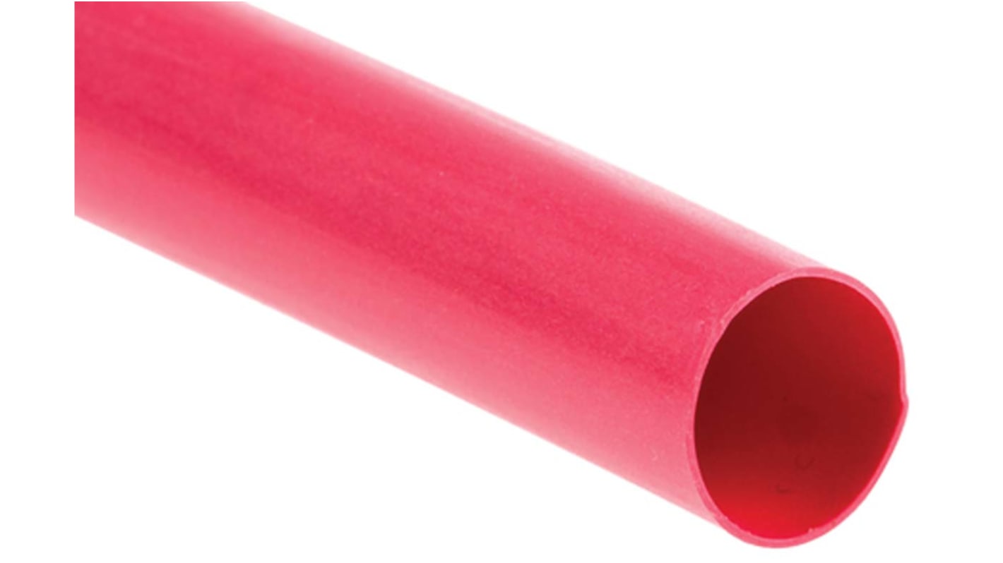 TE Connectivity Halogen Free Heat Shrink Tubing, Red 32mm Sleeve Dia. x 60m Length 2:1 Ratio, CGPT Series