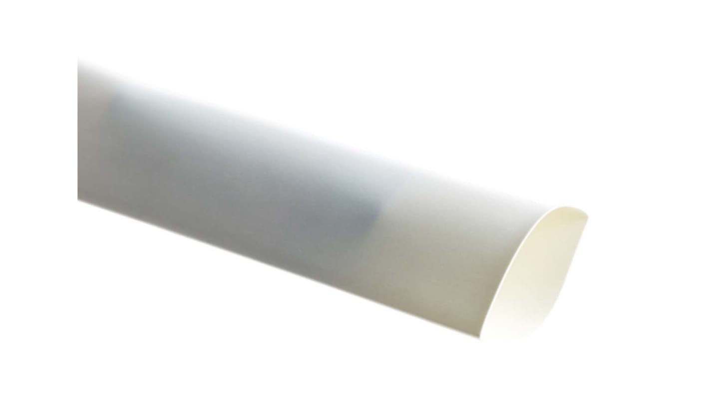 Tubo termorretráctil TE Connectivity de Poliolefina Blanco, contracción 2:1, Ø 38mm, long. 60m