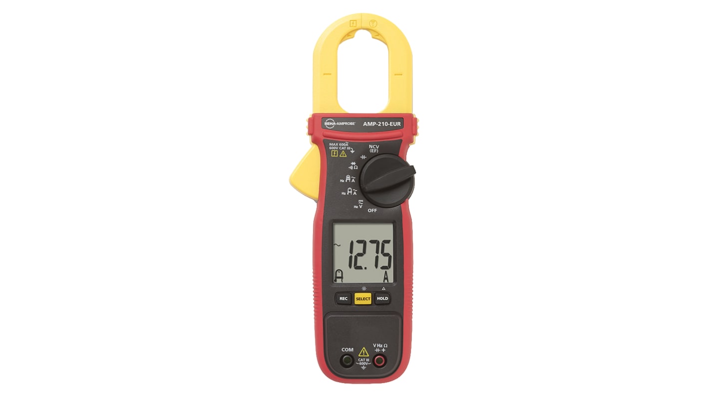 Beha-Amprobe AMP 210 Clamp Meter, Max Current 600A ac CAT III 600 V