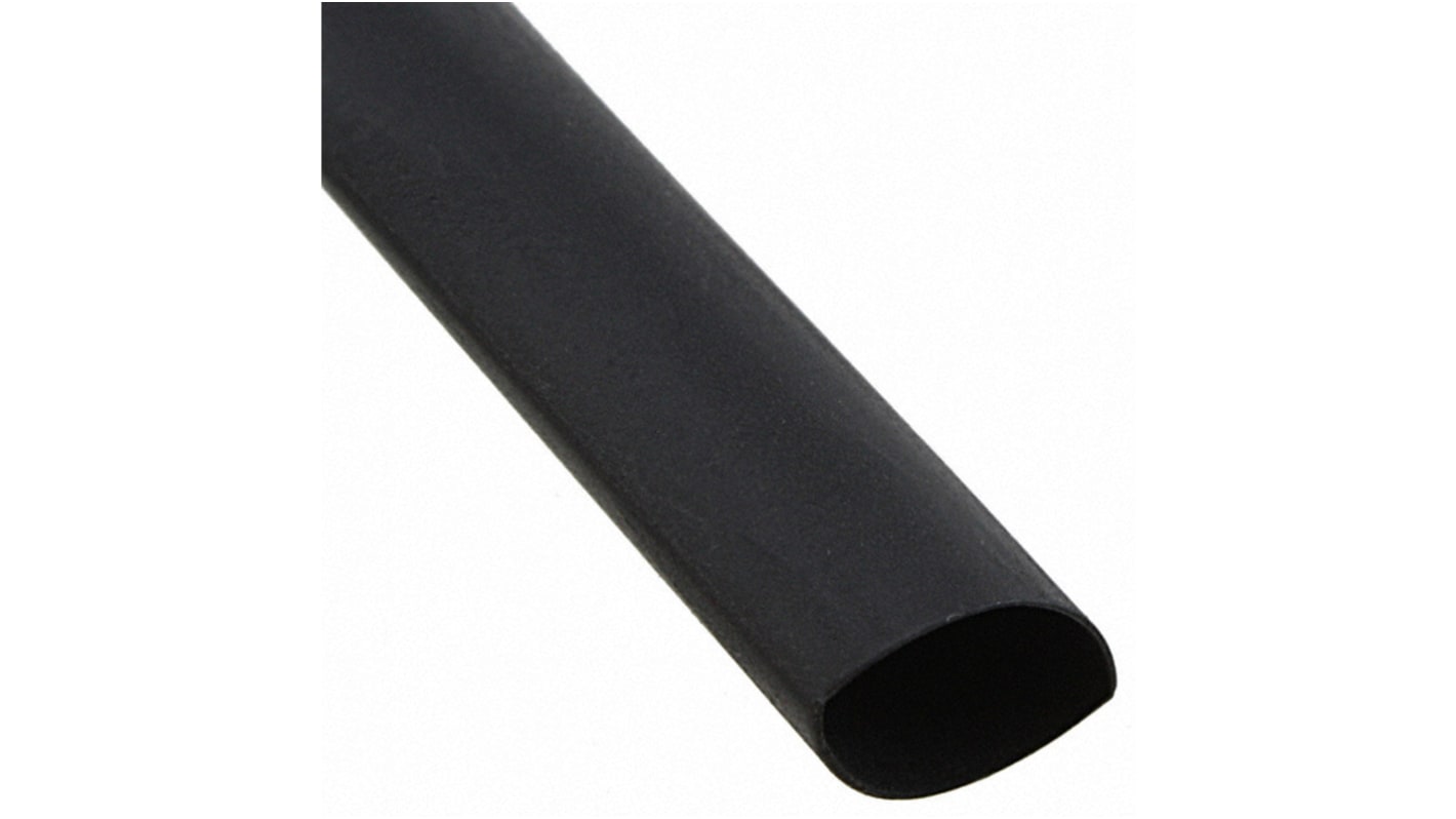 TE Connectivity Halogen Free Heat Shrink Tubing, Black 2.1mm Sleeve Dia. x 200m Length 2:1 Ratio, VERSAFIT V2 Series