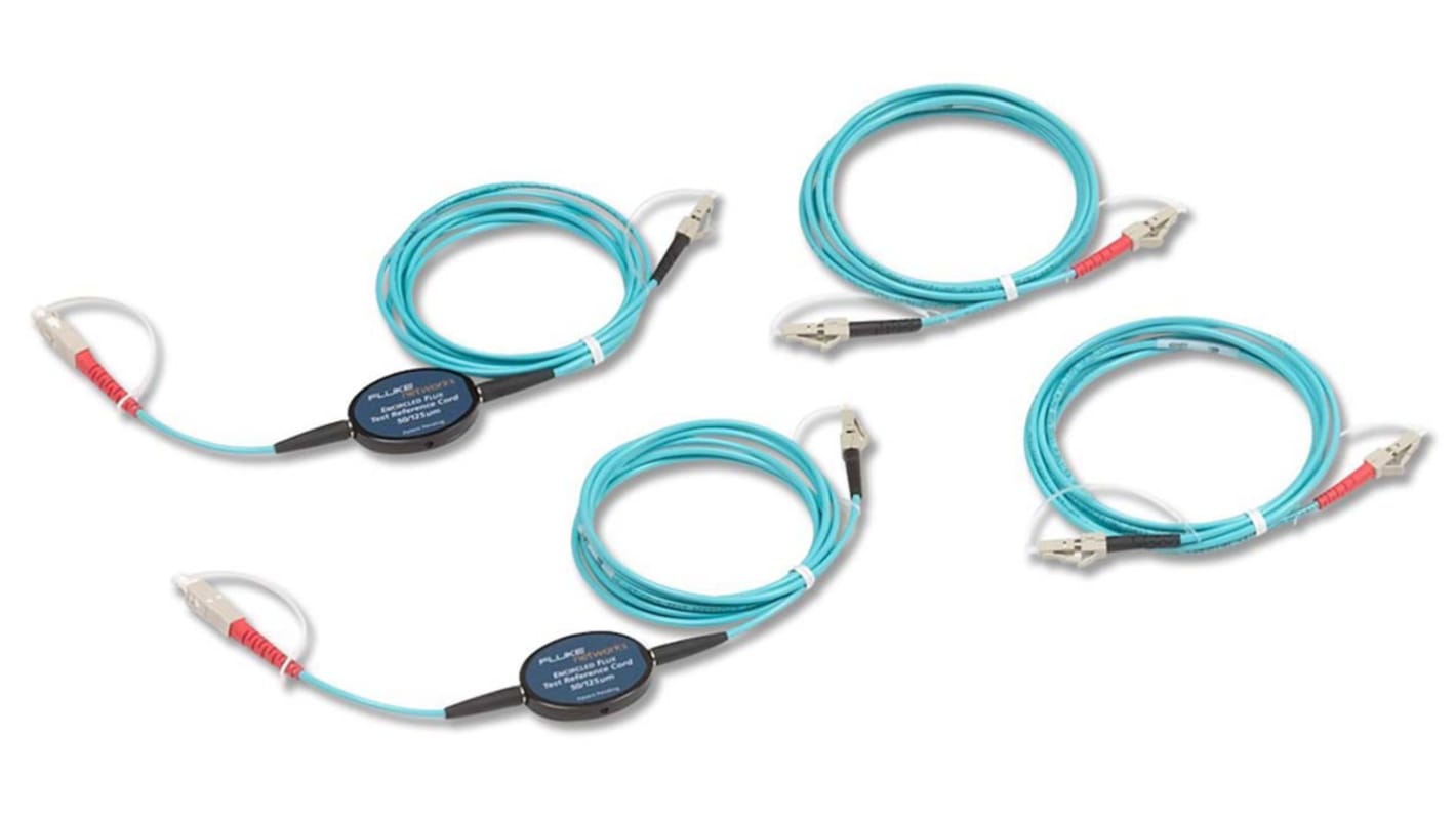 Fluke Networks Test Reference Cord Kit for Certifiber® Pro Optical Loss Test Set, LC Terminated Fiber, MRC-50EFC-SCLCKIT