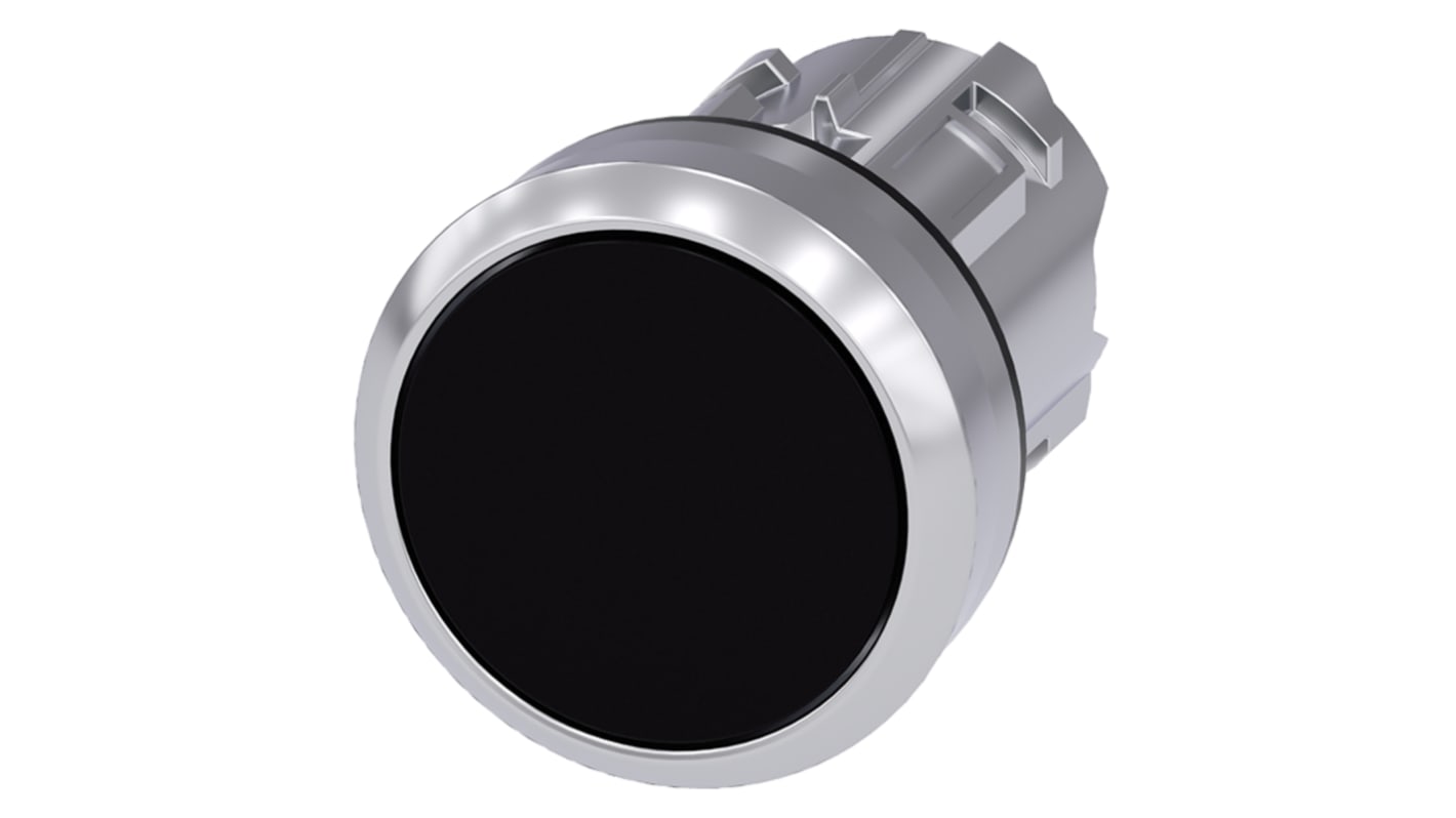 Siemens SIRIUS ACT Series Black Momentary Push Button Head, 22mm Cutout, IP66, IP67, IP69K