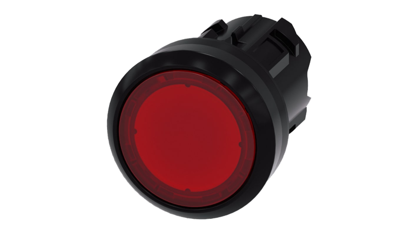 Przycisk, Ø 29.5mm, IP66, IP67, IP69K, kolor: Czerwony, Siemens, SIRIUS ACT