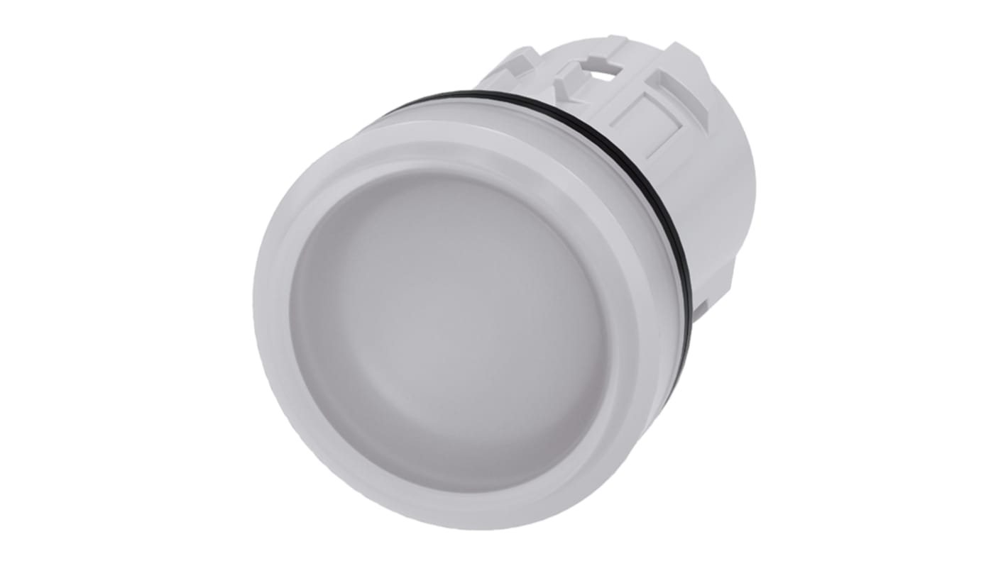 Tête de voyant lumineux Blanc Siemens, série SIRIUS ACT, diam. découpe 22mm, IP69K