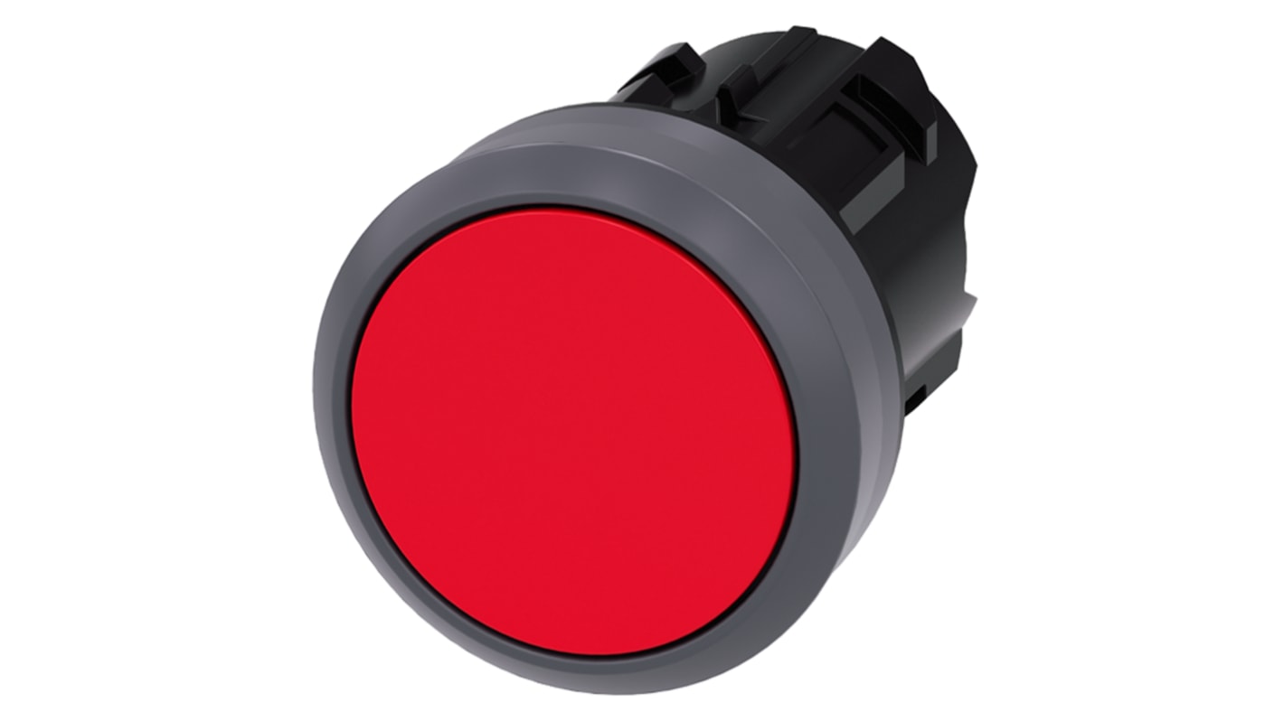 Przycisk, Ø 29.5mm, IP66, IP67, IP69K, kolor: Czerwony, Siemens, SIRIUS ACT