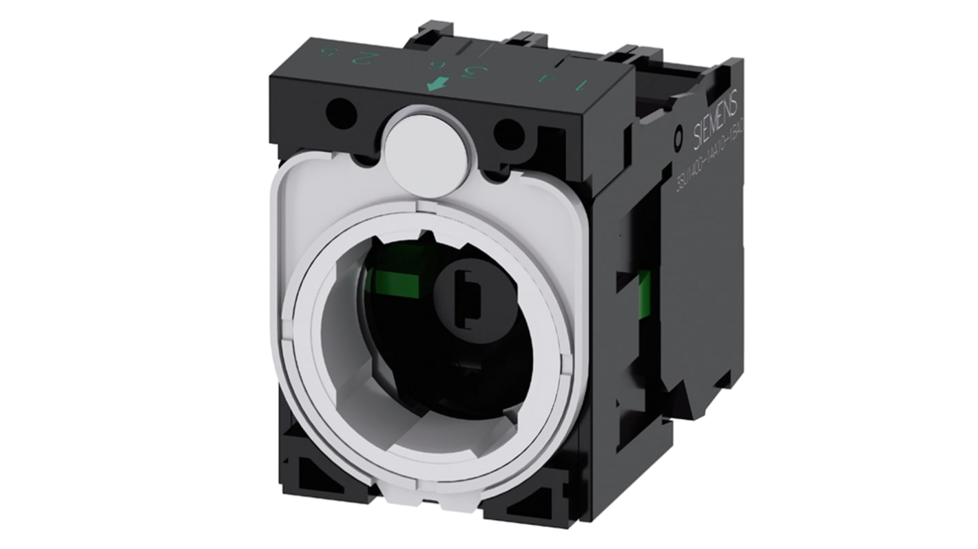 Siemens Lampenfassung, SIRIUS ACT -Serie , LED, 1 Öffner, 1 Schließer, Blau, 6 → 24 V ac/dc, Schraubanschluss,