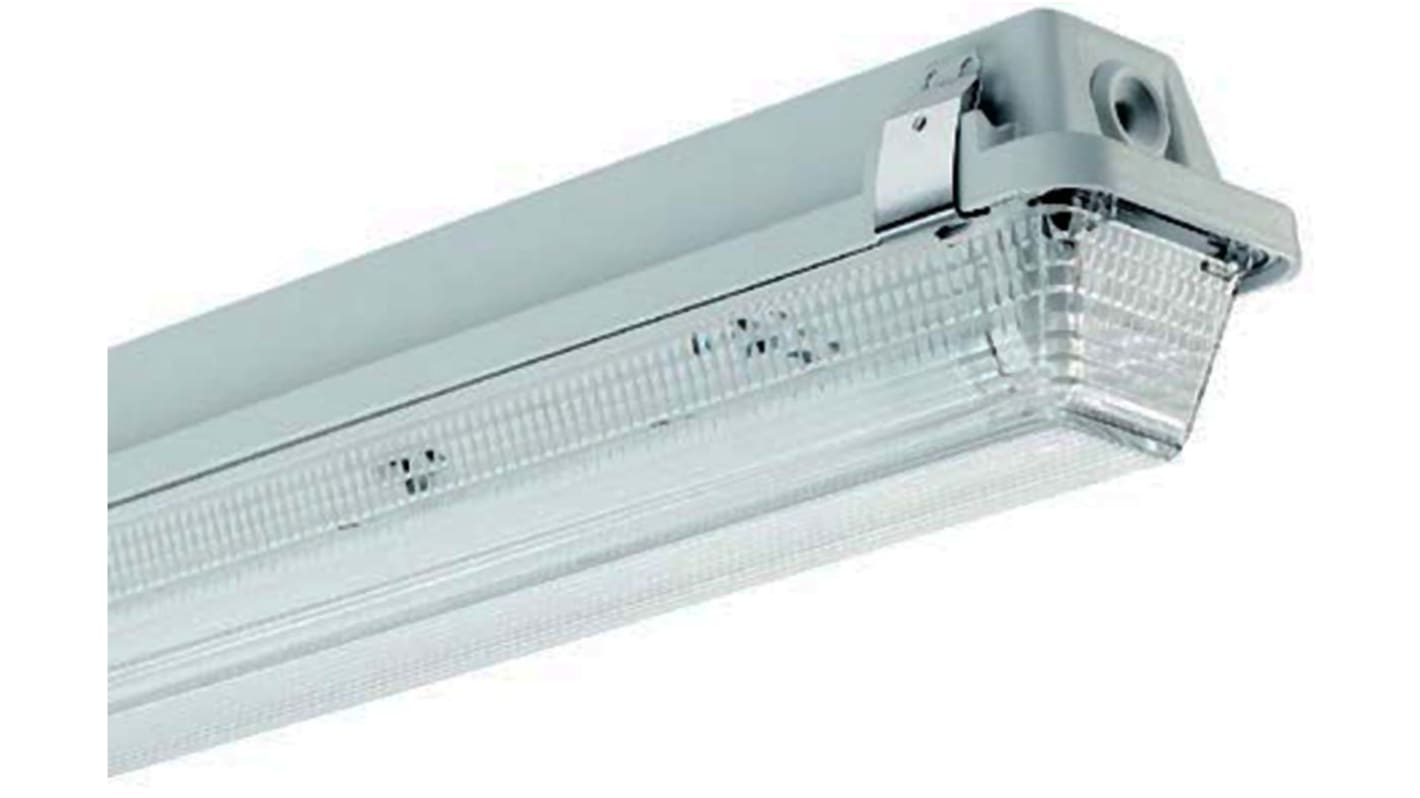 Sylvania 58 W Fluorescent Anticorrosive Light Fitting, 230 V Single Batten, 1 Lamp, 1.612 m Long, IP67