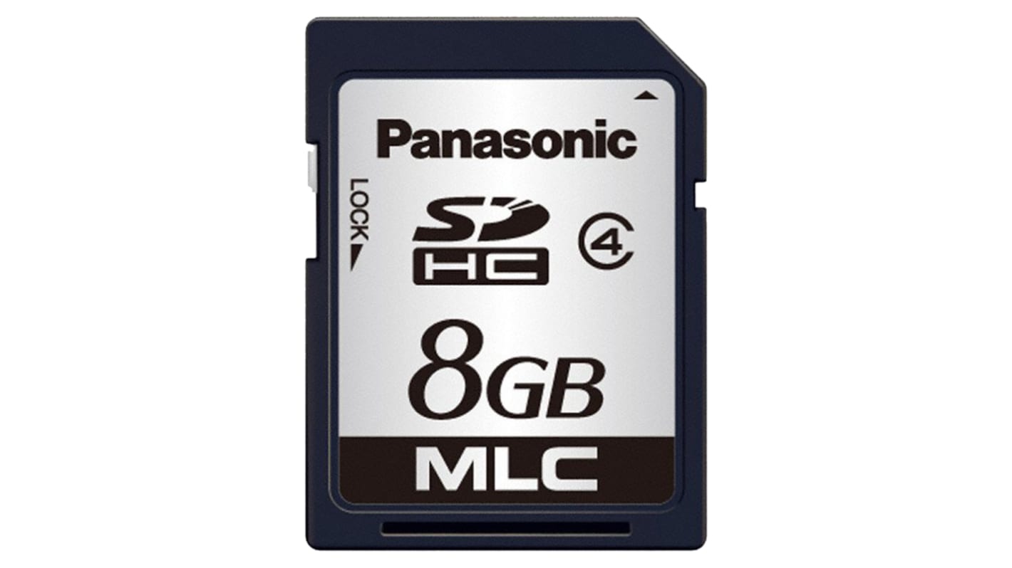 Karta SD SDHC 8 GB MLC Panasonic, řada: P -40 → +85°C