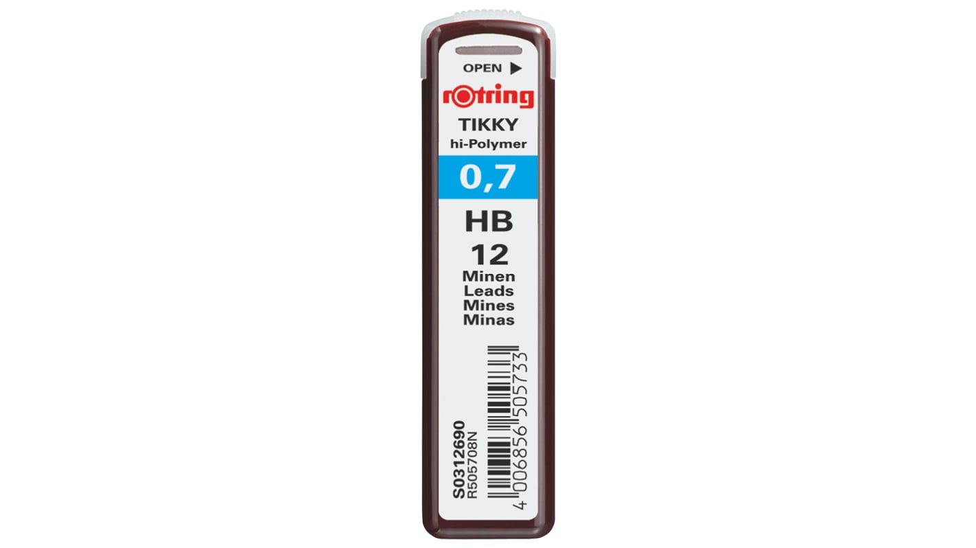 Rotring Lead 0.7mm HB Blister of 2