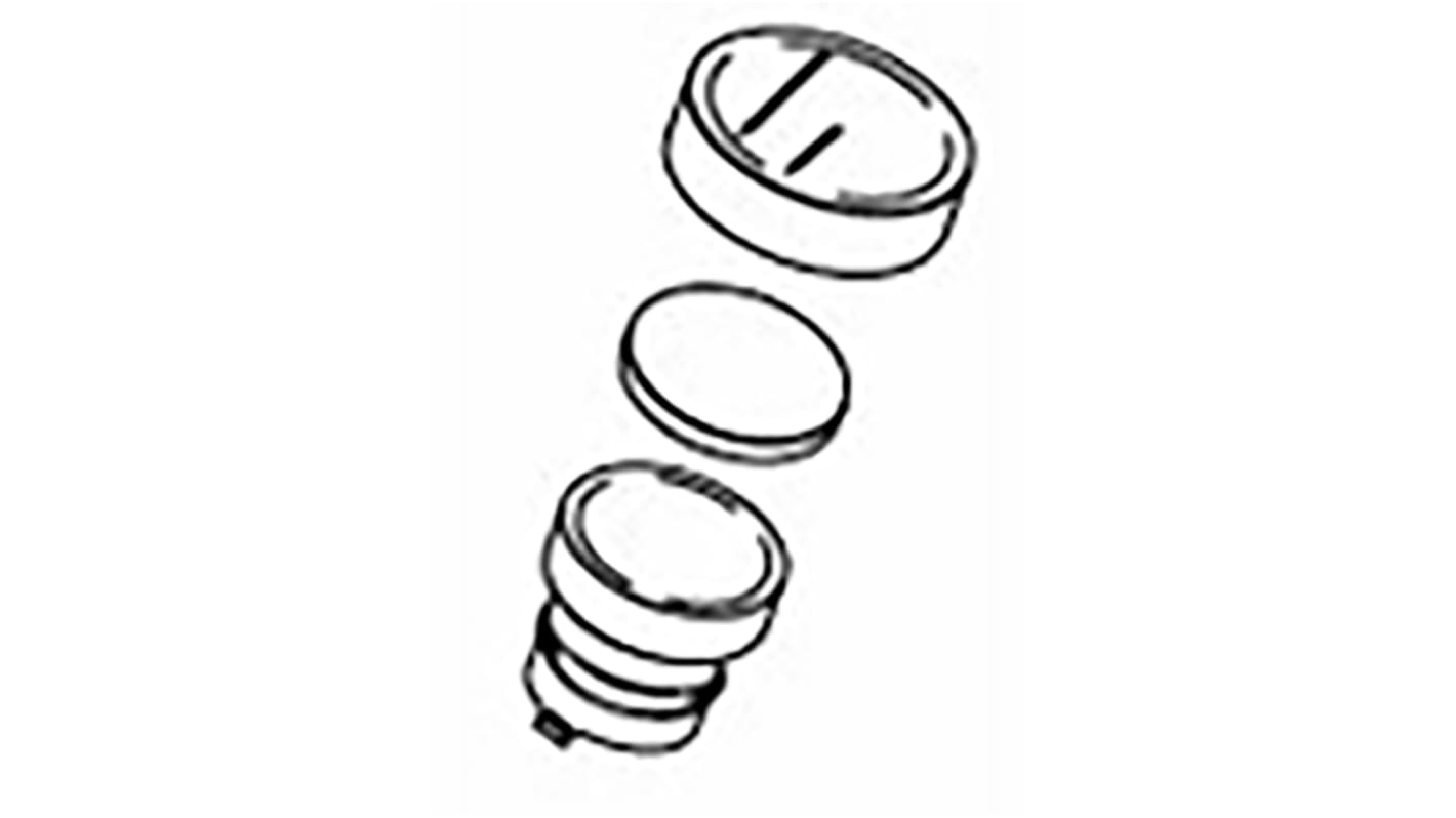 Lentille Blanc TE Connectivity de forme Circulaire pour Interrupteurs à bouton-poussoir rond série Command, lampes