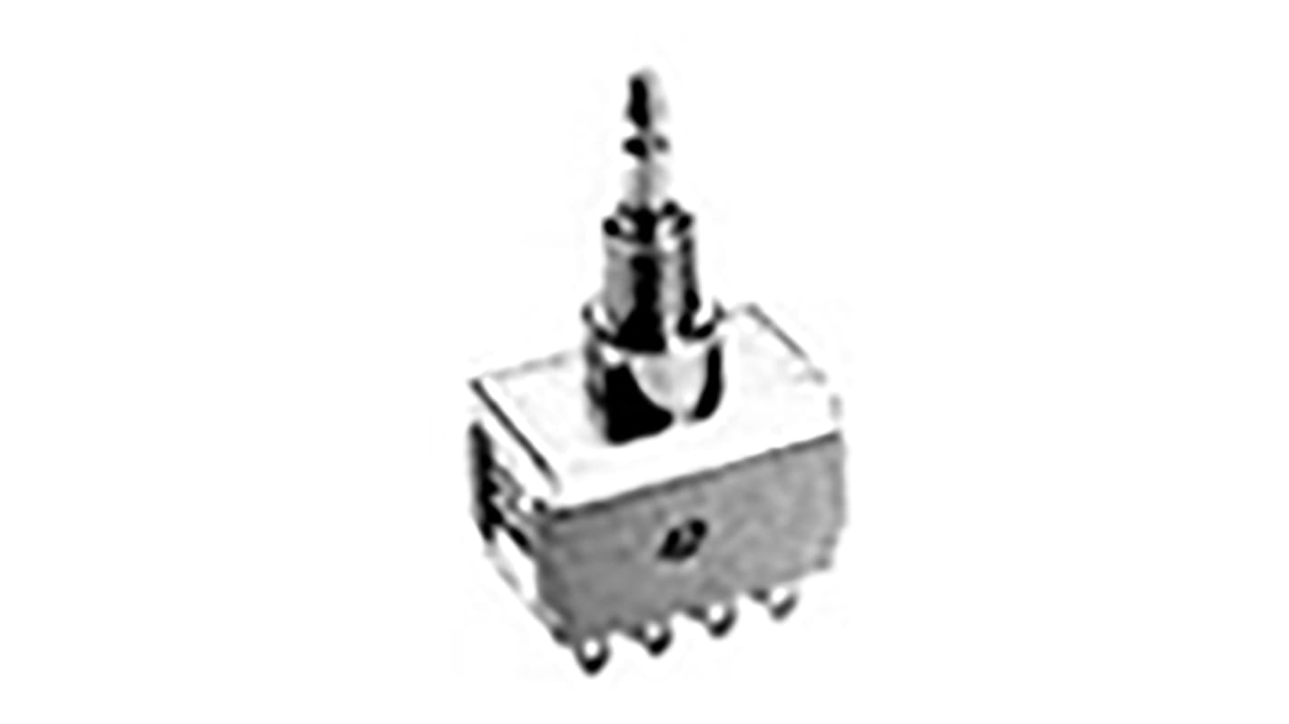 TE Connectivity Push Button Switch, Momentary, Panel Mount, 6.5mm Cutout, DPDT, 125V ac, IP65