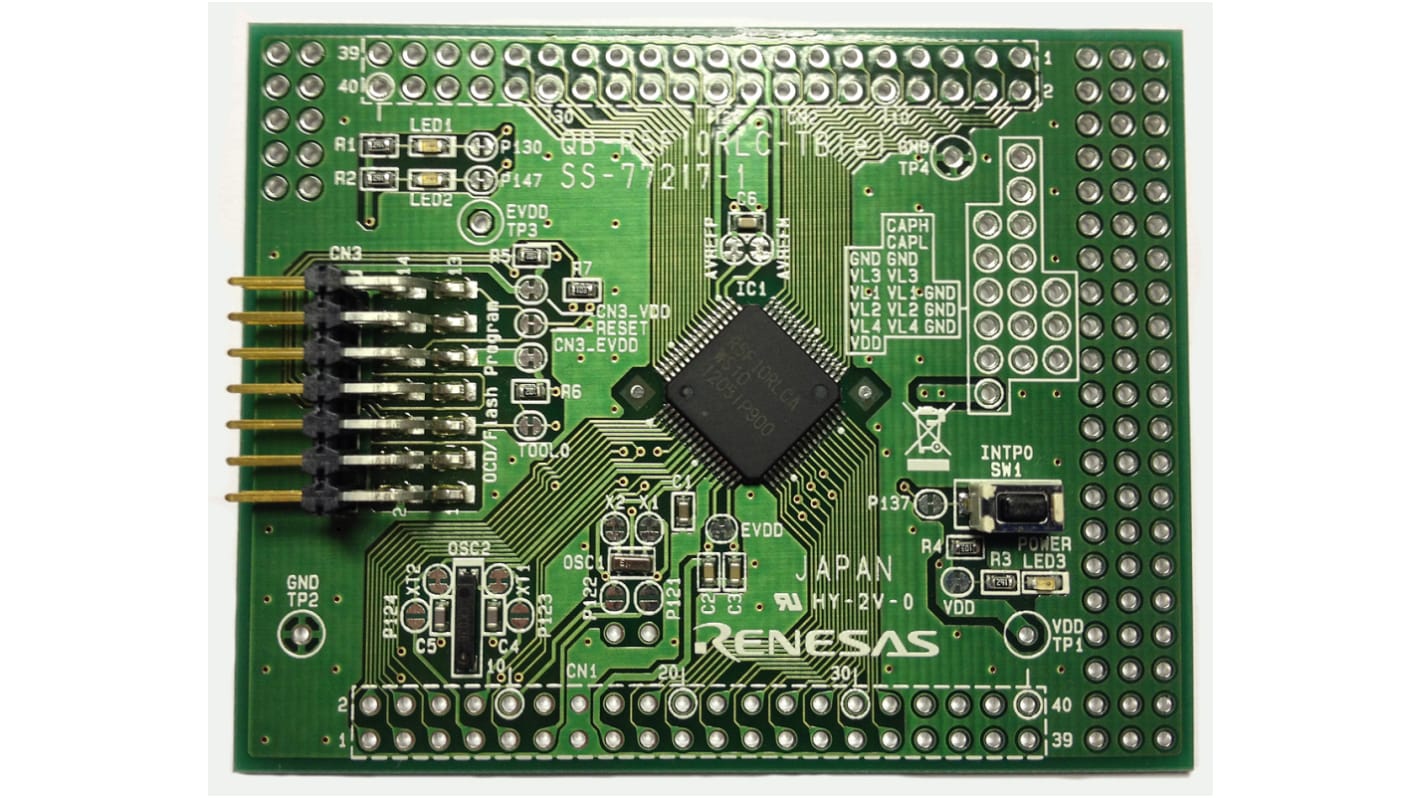 Vyhodnocovací deska, RL78/G1G, RL78, MCU, Procesor, Vyhodnocovací deska