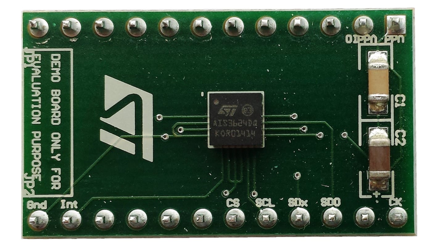 Snímač akcelerometru, klasifikace: Deska adaptéru for AIS3624DQ, pro použití s: DIP-24 3-Axis STEVAL-MKI158V1,