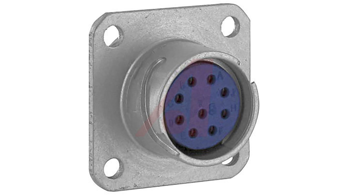 Amphenol Industrial, 165 9 Way Panel Mount MIL Spec Circular Connector, Socket Contacts, Bayonet