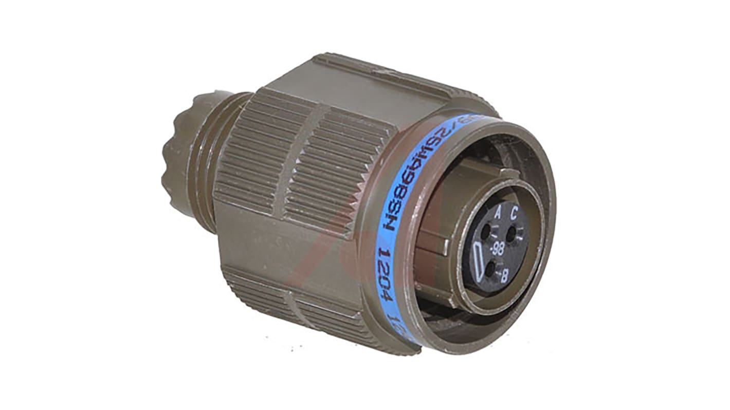 D38999/26WA98SN Amphenol Limited, D38999 3 Way Free Hanging MIL Spec