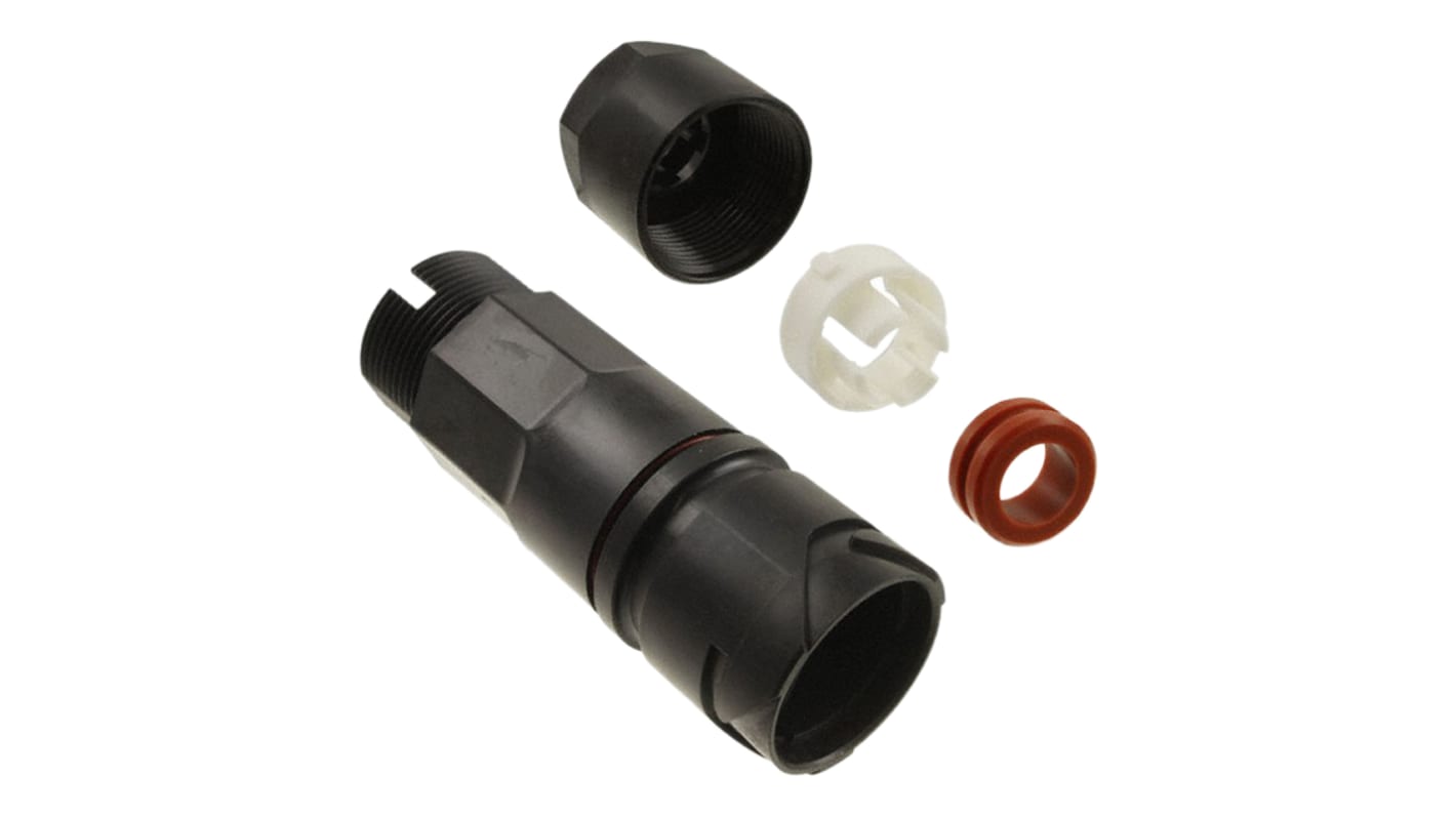 Hirose Connector, 3 Contacts, Cable Mount, Socket, Male, IP68, HR41 Series