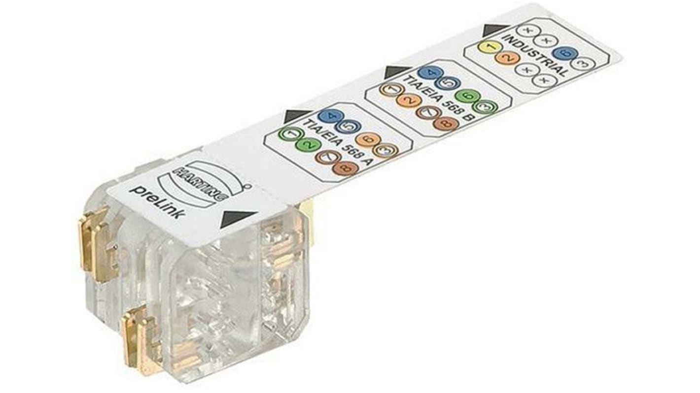 HARTING RJ45 csatlakozó Cat6EA, Egyenes, 2120864 sorozat 2082000