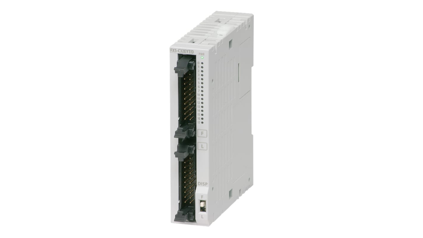 Módulo E/S para PLC Mitsubishi Electric SNAP PAC, 5 V dc, 24 V dc, para usar con Módulo de CPU FX5U, módulo de CPU