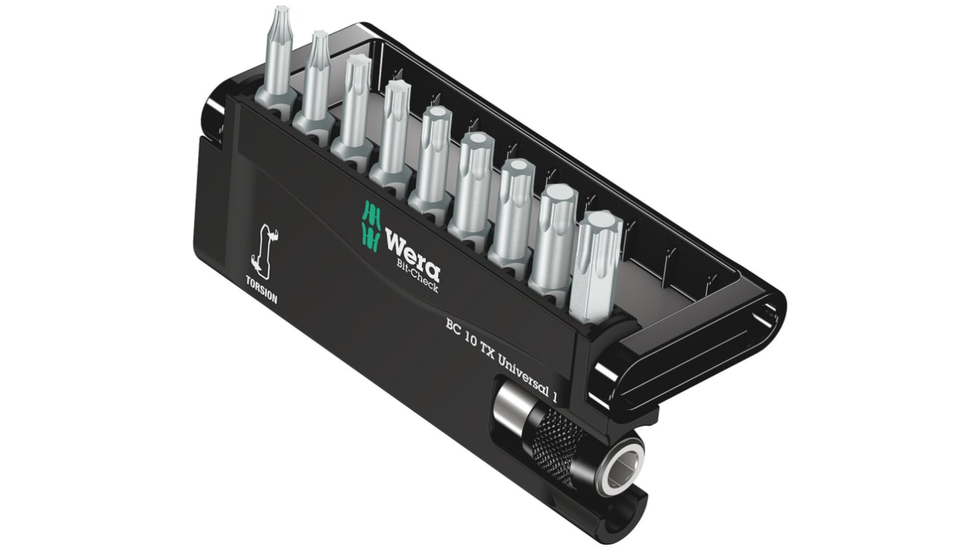 Wera Driver Bit Set 10 Pieces, Torx