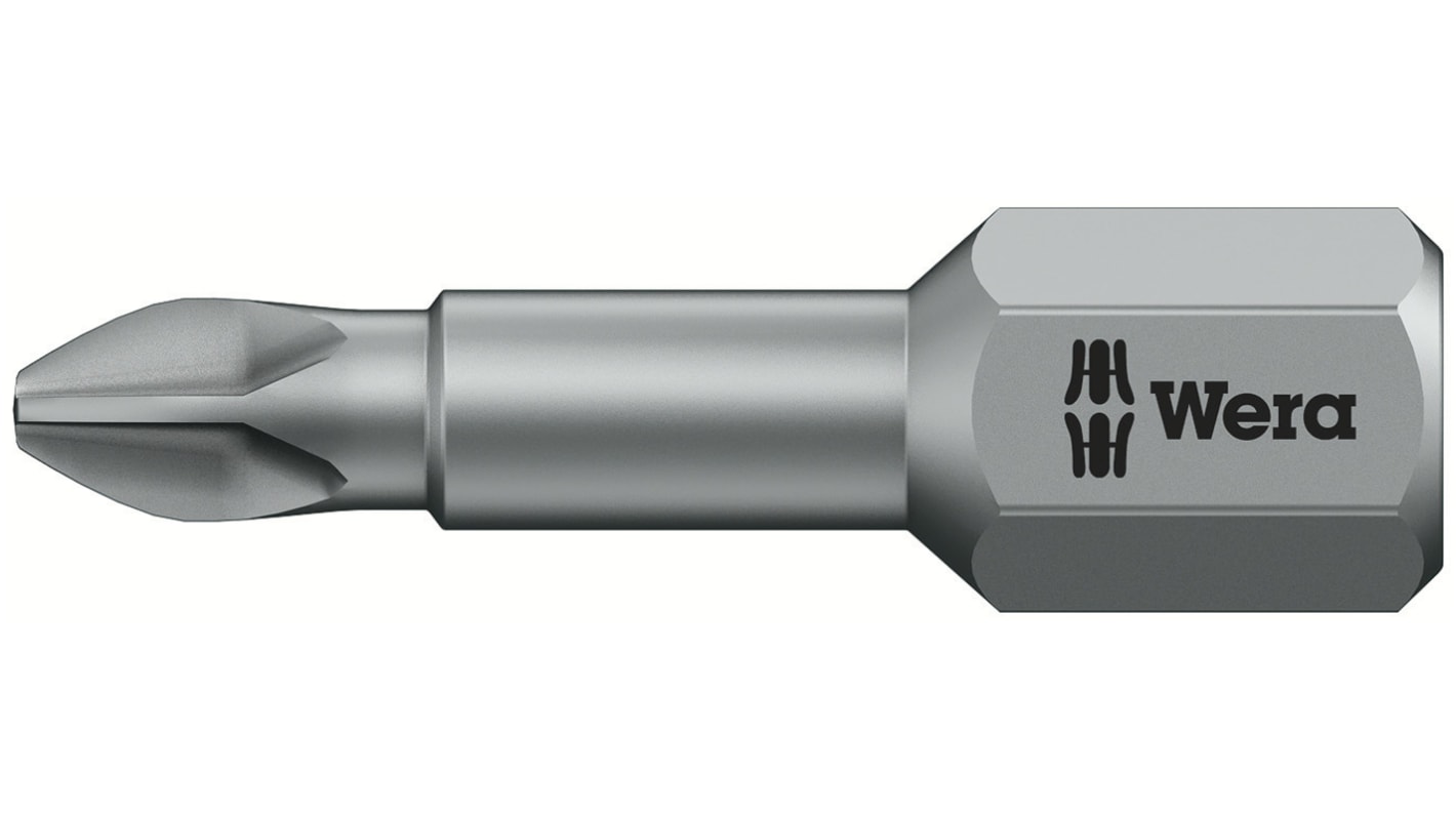 Wera Phillips Screwdriver Bit, PH1 Tip