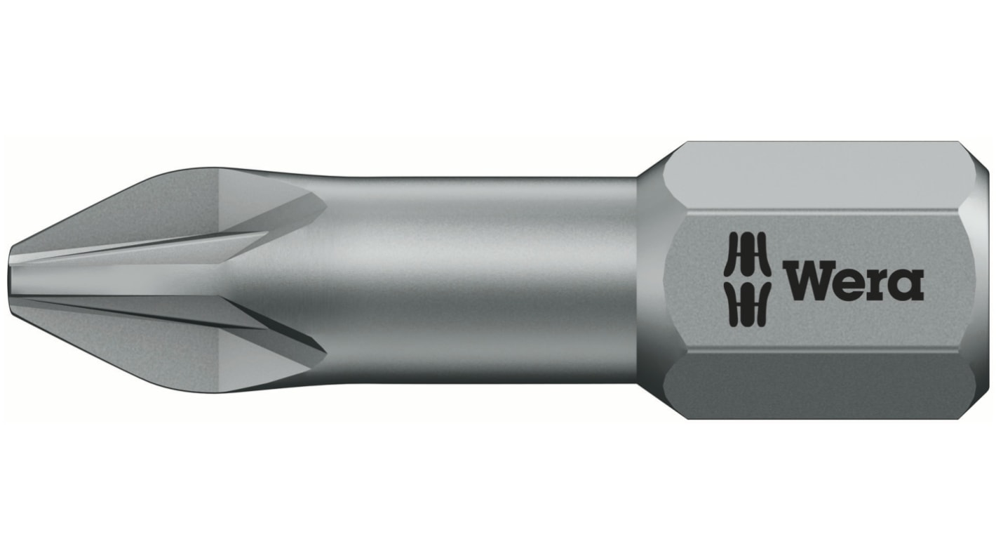 Wera Pozidriv Screwdriver Bit, PZ2 Tip